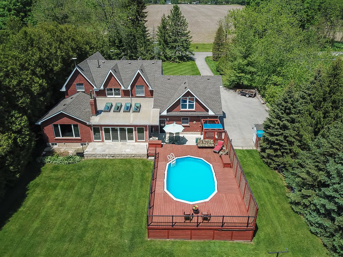Aerial real estate photography sample three