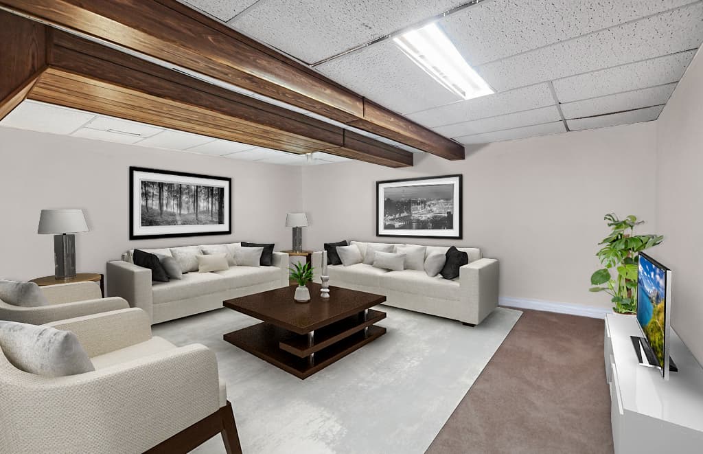 Virtual painting and flooring sample