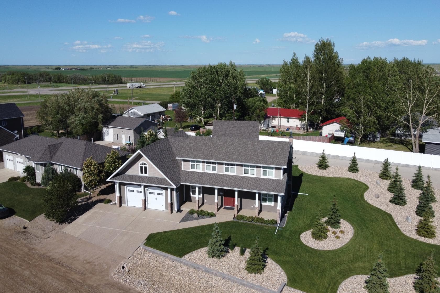 Aerial real estate photography sample two